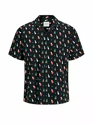 JACK & JONES | Hemd Comfort Fit JJXMAS | schwarz