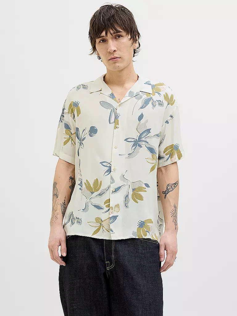 JACK & JONES | Hemd Regular Fit JORLUKE VARENNA | grau