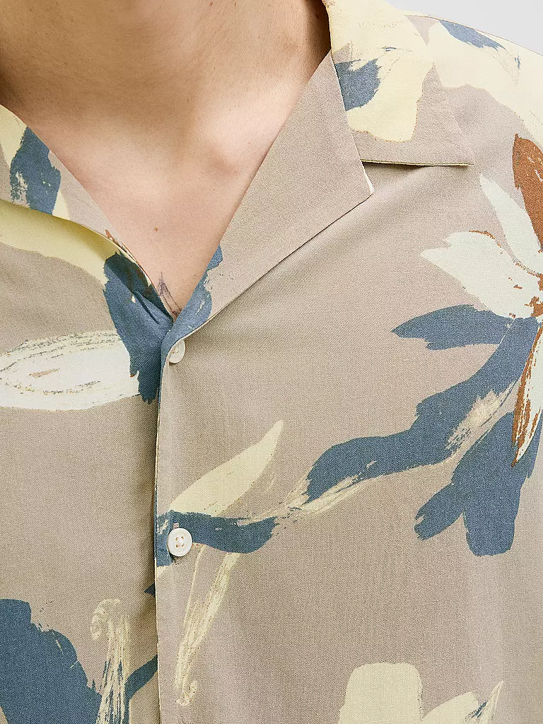 JACK & JONES | Hemd Regular Fit JORLUKE VARENNA | creme