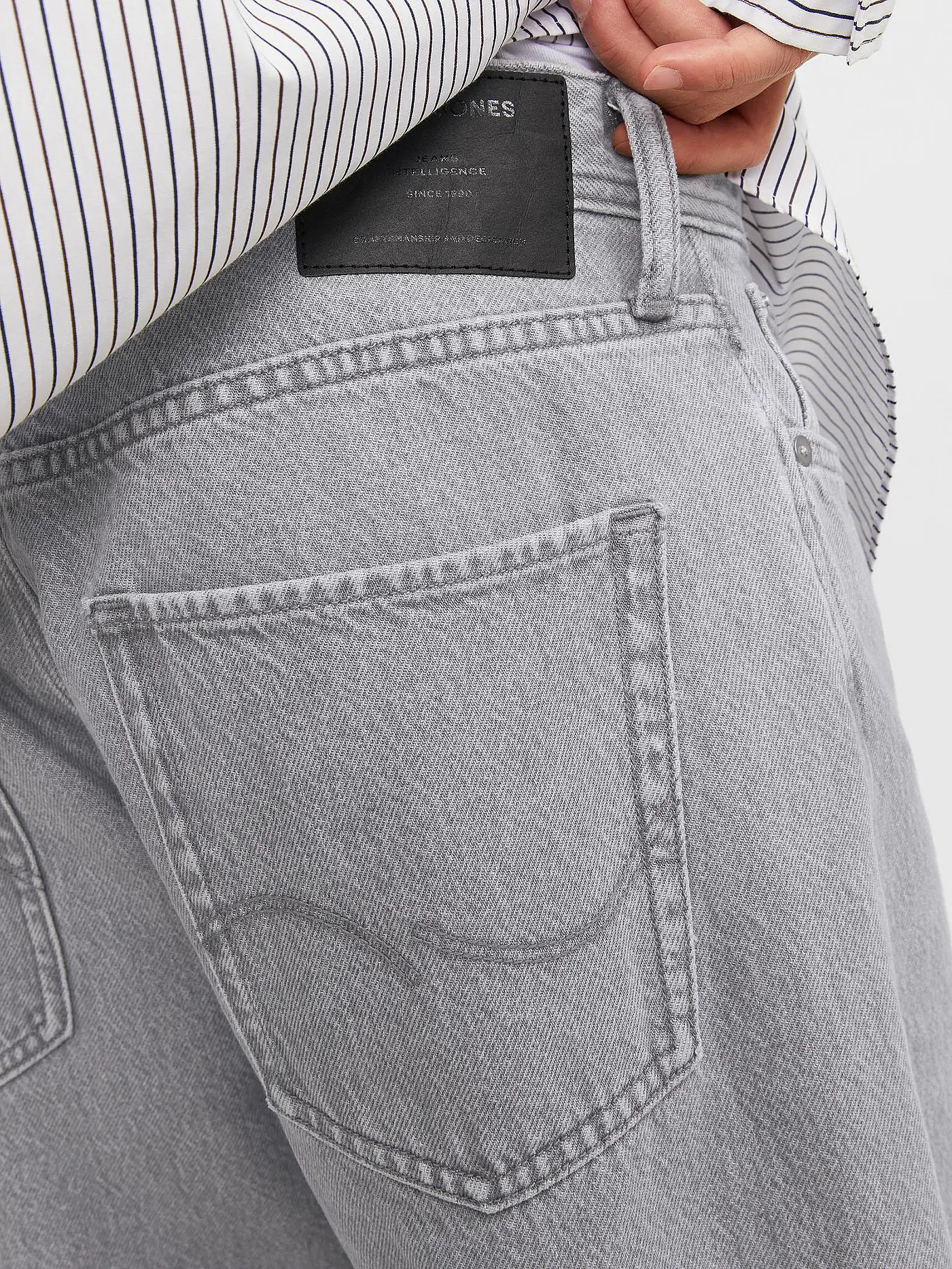 JACK & JONES | Jeans Baggy Fit JJIALEX JJORIGINAL | hellgrau