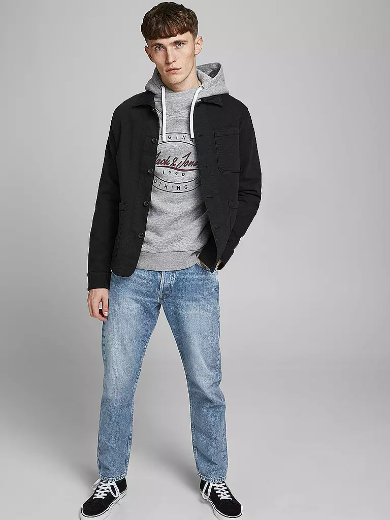 JACK & JONES | Jeans Regular Fit JJICHRIS | schwarz