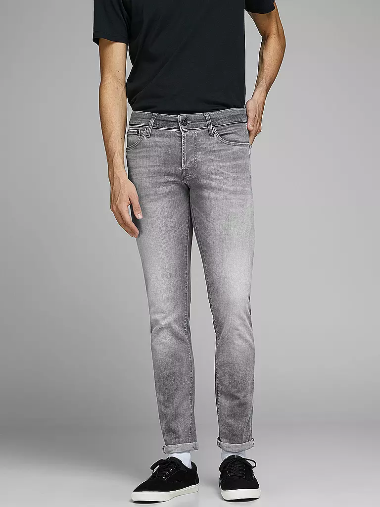 JACK & JONES | Jeans Slim Fit JJIGLENN JJICON | grau