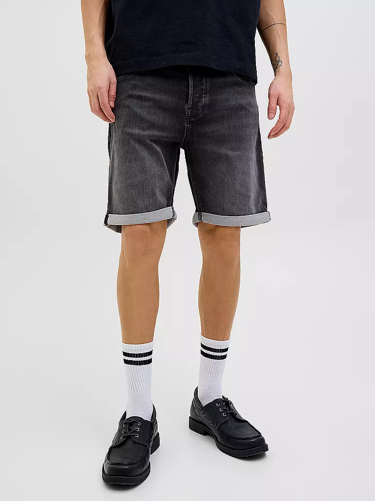 JACK & JONES | Jeansshorts JJIRICK JJICON | schwarz