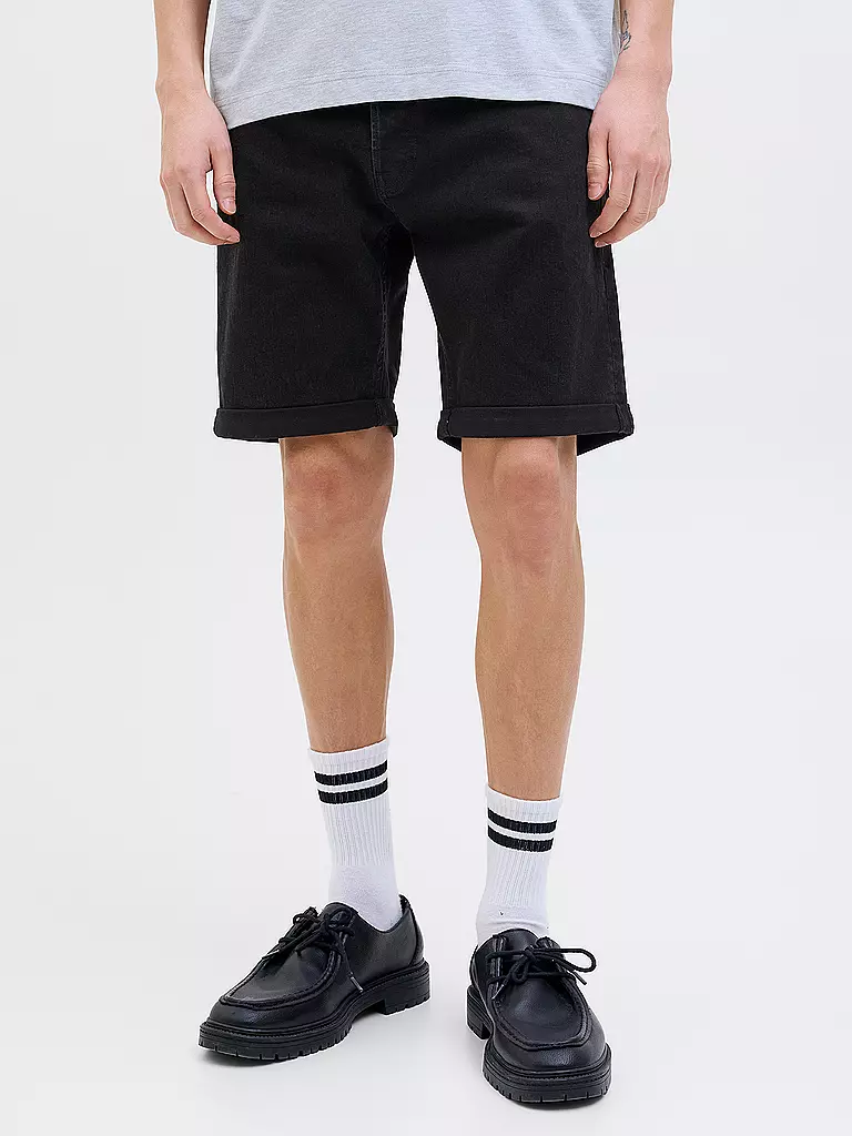 JACK & JONES | Jeansshorts JJIRICK JJORIGINAL | schwarz