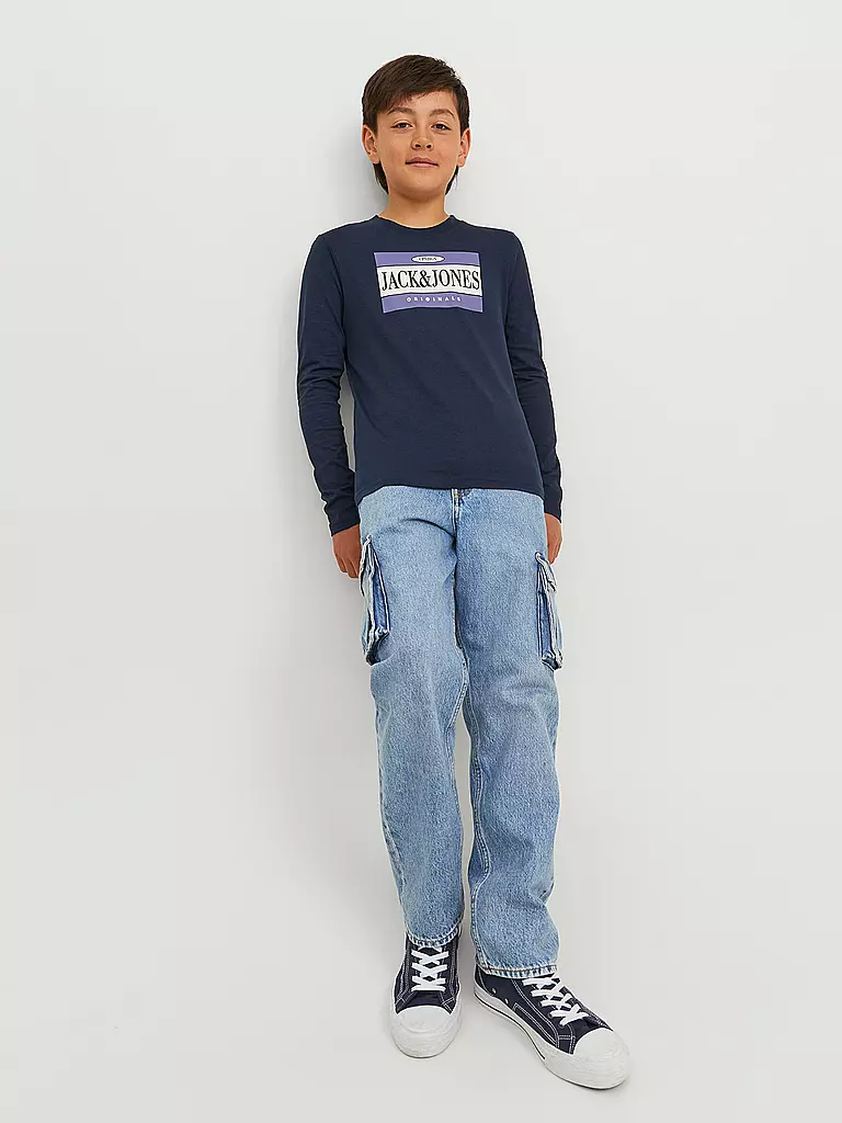 JACK & JONES | Jungen Jeans Straight Fit JJICHRIS | blau