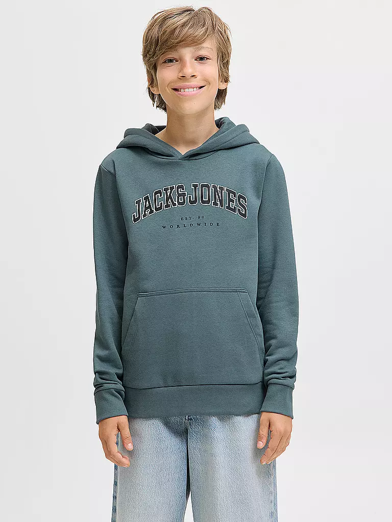 JACK & JONES | Jungen Kapuzensweater - Hoodie JJECALEB | hellgrün