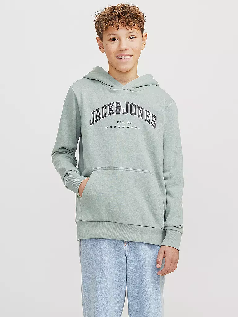 JACK & JONES | Jungen Kapuzensweater - Hoodie JJECALEB | schwarz