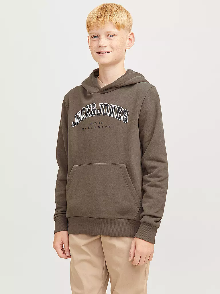 JACK & JONES | Jungen Kapuzensweater - Hoodie JJECALEB | hellgrün