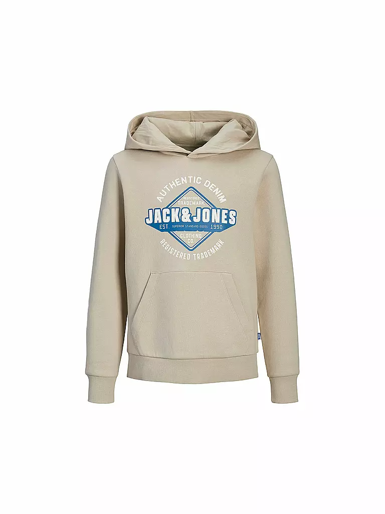 JACK & JONES | Jungen Kapuzensweater - Hoodie JJELOGO | Beige