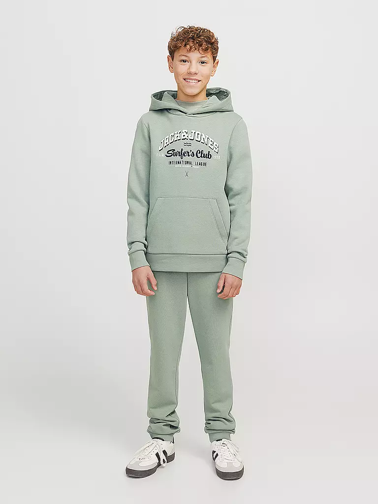 JACK & JONES | Jungen Kapuzensweater - Hoodie JJELOGO | Hellgrün