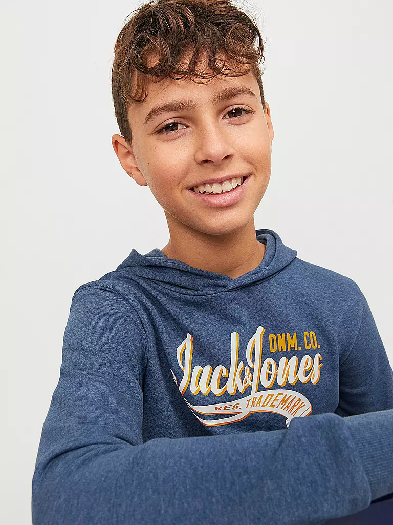 JACK & JONES | Jungen Kapuzensweater - Hoodie JJELOGO | Dunkelblau