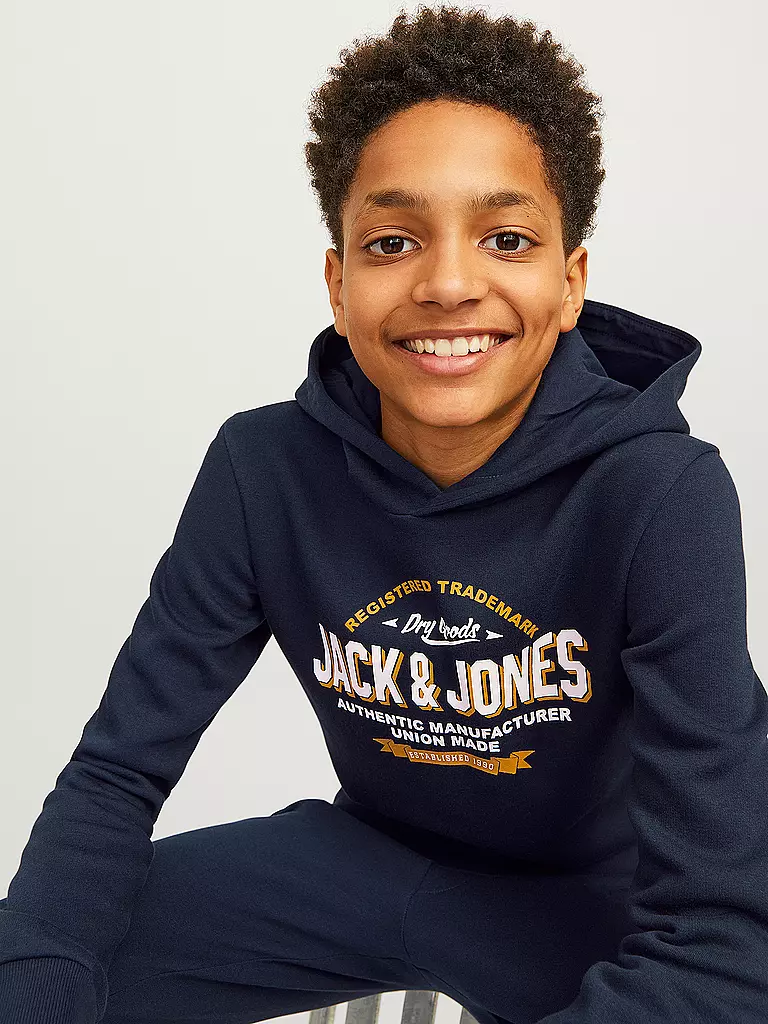 JACK & JONES | Jungen Kapuzensweater - Hoodie JJELOGO | hellgrün