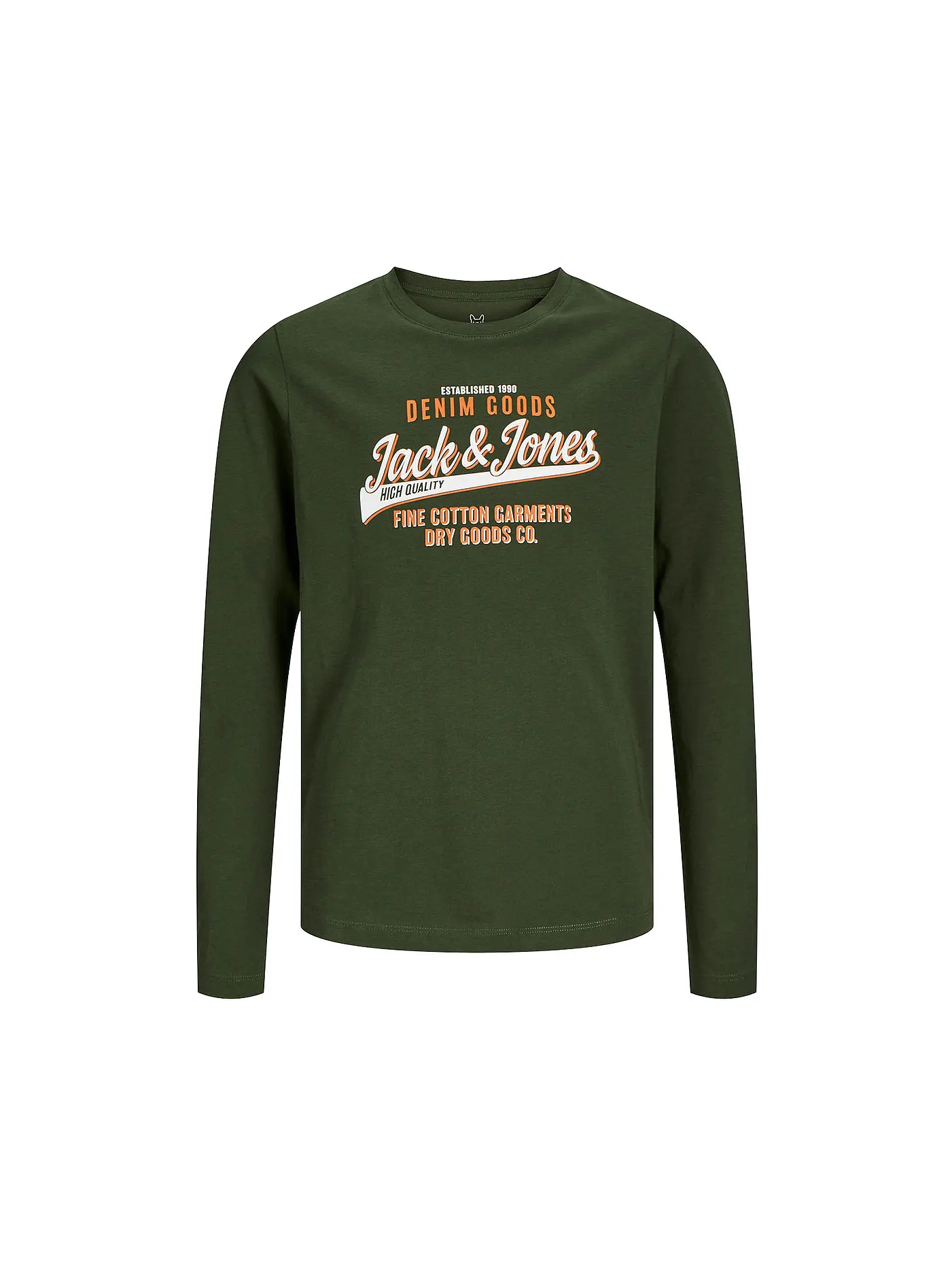 JACK & JONES | Jungen Langarmshirt  JJELOGO | olive