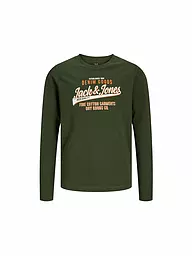 JACK & JONES | Jungen Langarmshirt  JJELOGO | olive
