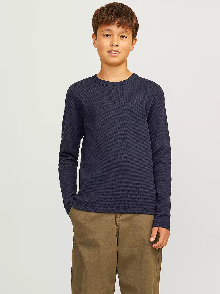 JACK & JONES | Jungen Langarmshirt JPRBLUHARRY | Dunkelblau