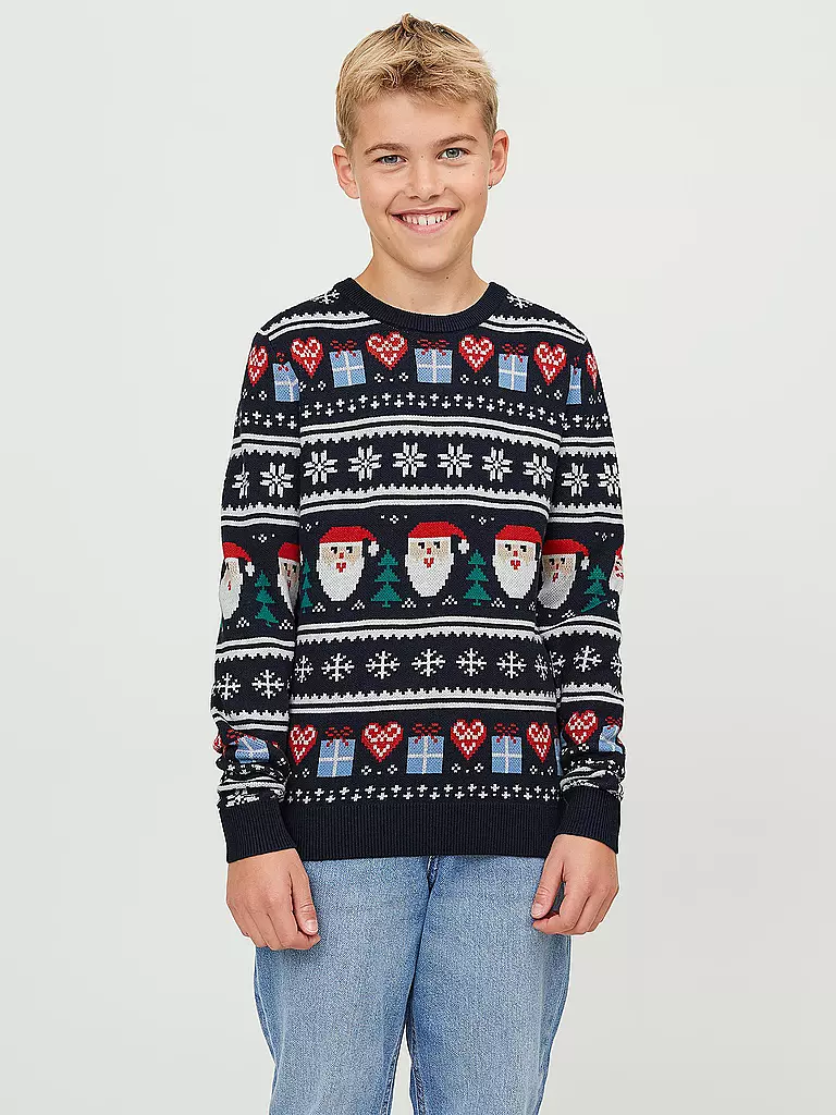 JACK & JONES | Jungen Pullover JORFESTIVE XMAS | dunkelblau