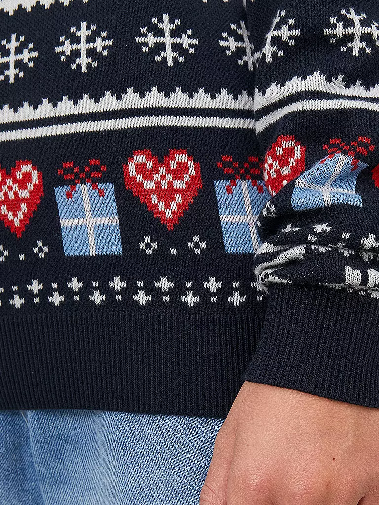 JACK & JONES | Jungen Pullover JORFESTIVE XMAS | dunkelblau