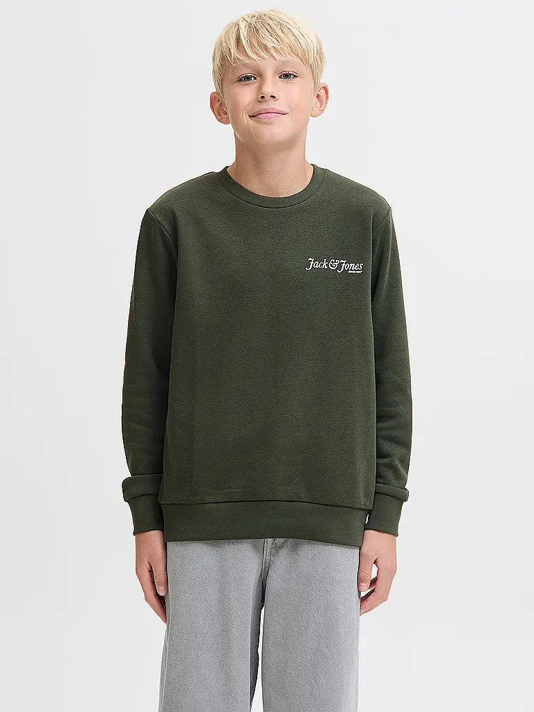 JACK & JONES | Jungen Sweater JJYUKI | dunkelgrün