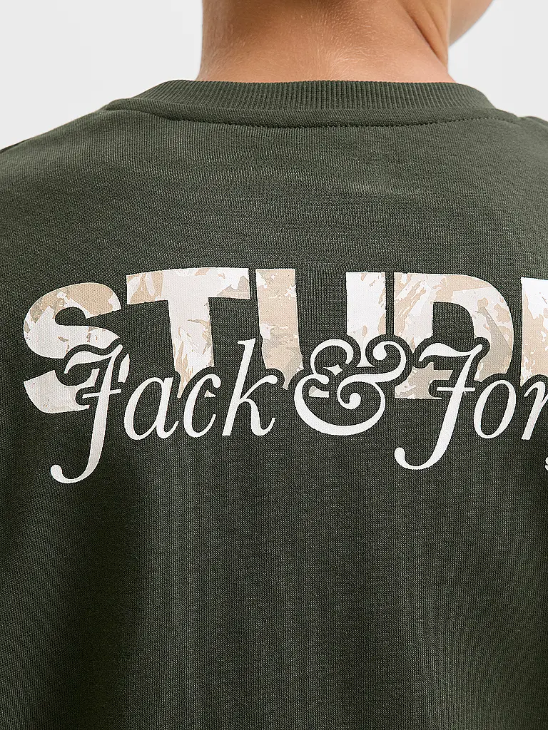 JACK & JONES | Jungen Sweater JJYUKI | dunkelgrün