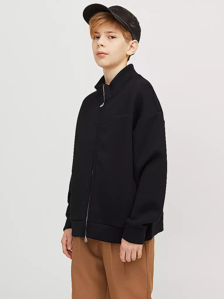 JACK & JONES | Jungen Sweatjacke JCOKINETIC | schwarz