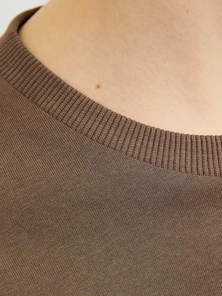 JACK & JONES | Jungen T-Shirt  JJECALEB VARSITY TEE  | Braun