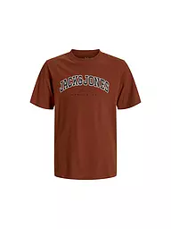 JACK & JONES | Jungen T-Shirt JJECALEB | dunkelrot