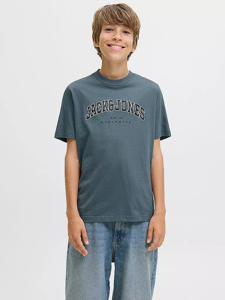 JACK & JONES | Jungen T-Shirt JJECALEB | dunkelrot