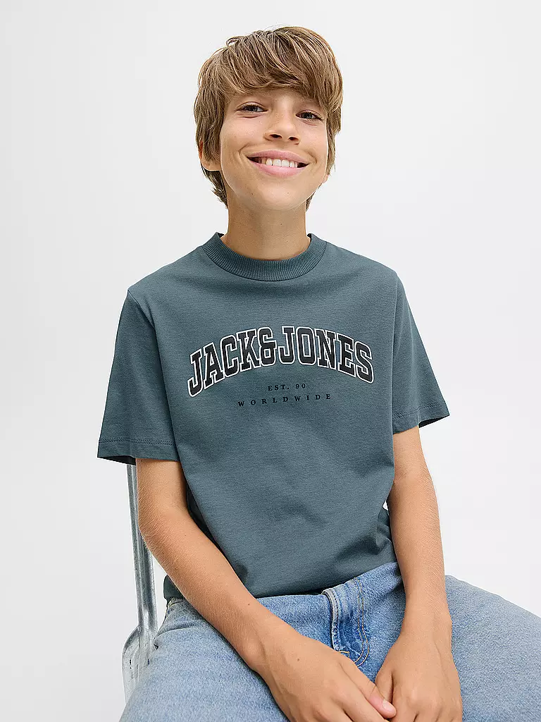 JACK & JONES | Jungen T-Shirt JJECALEB | dunkelrot