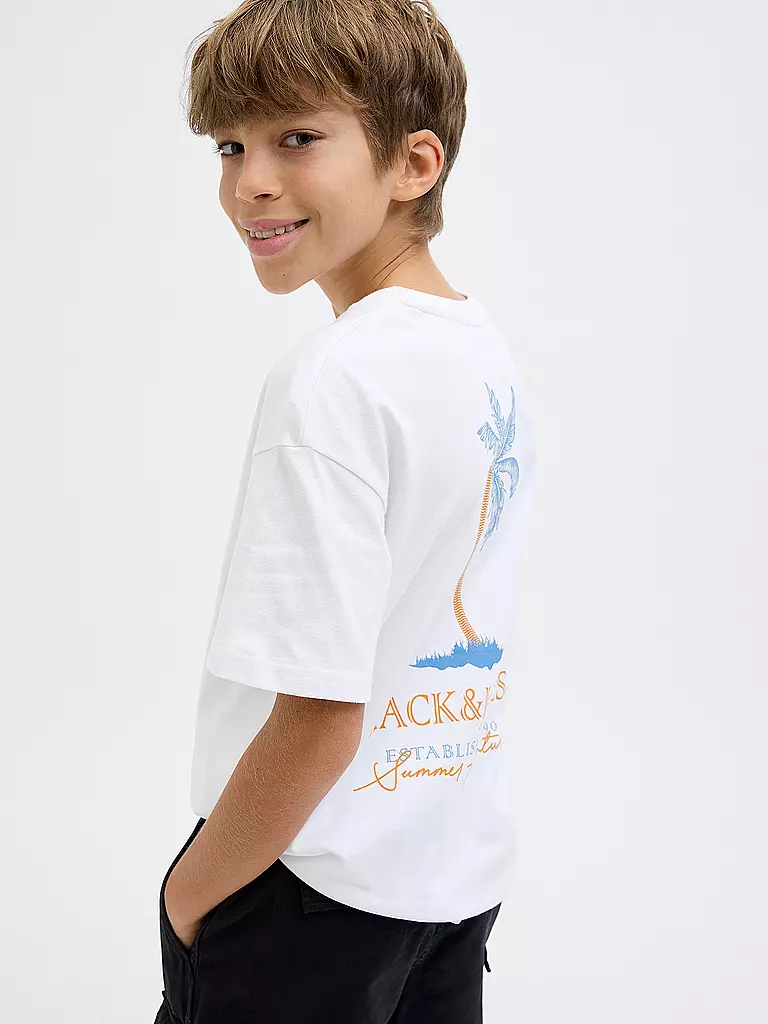 JACK & JONES | Jungen T-Shirt JJSUMMER  | Weiss