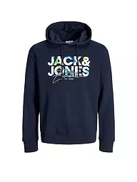 JACK & JONES | Kapuzensweater - Hoodie JJGEPLAS  | dunkelblau