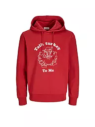 JACK & JONES | Kapuzensweater - Hoodie JJXMAS  | rot