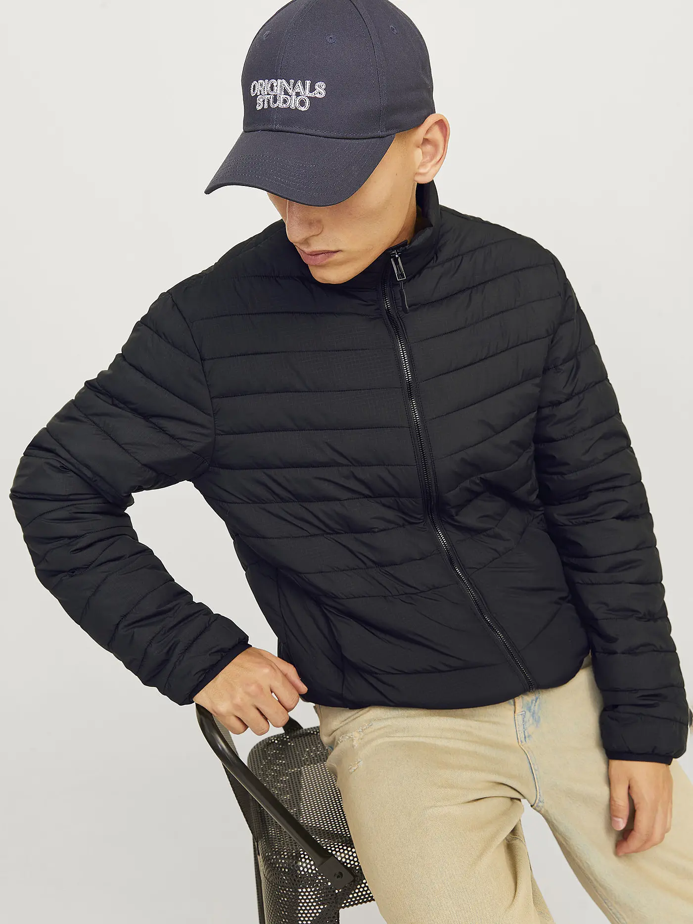 JACK & JONES | Leichtsteppjacke JJESTATE | schwarz