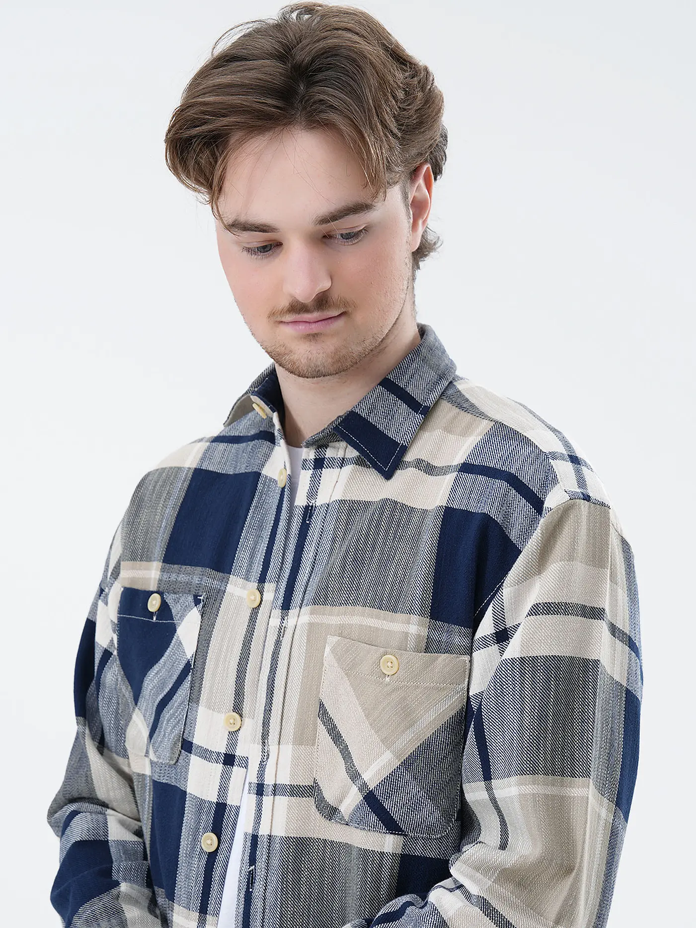 JACK & JONES | Overshirt  JJEMICHAEL | beige