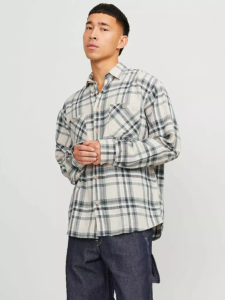 JACK & JONES | Overshirt  JJEMICHAEL | beige