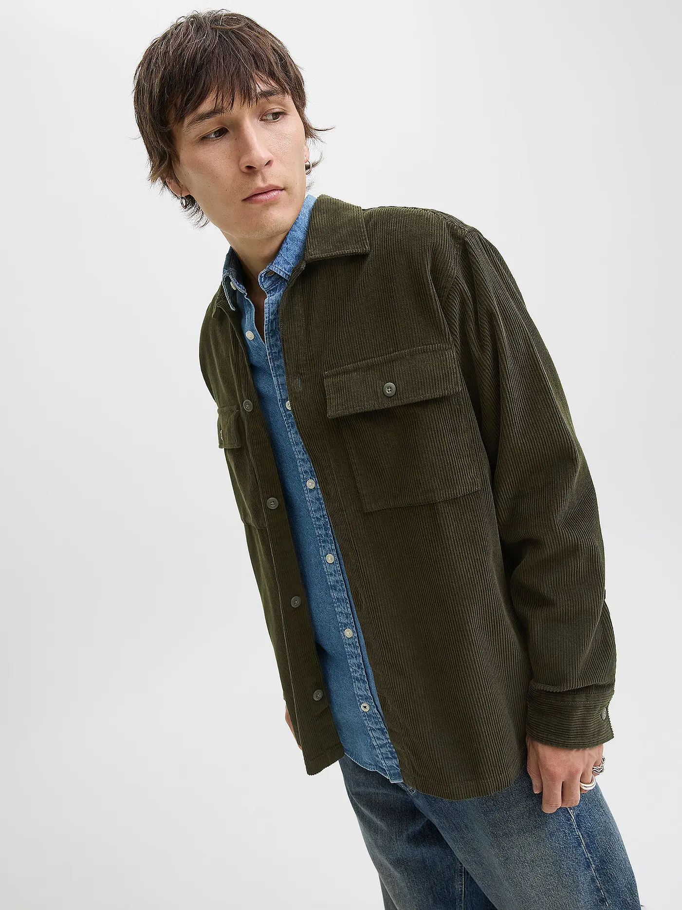 JACK & JONES | Overshirt JJEPERFECT | olive