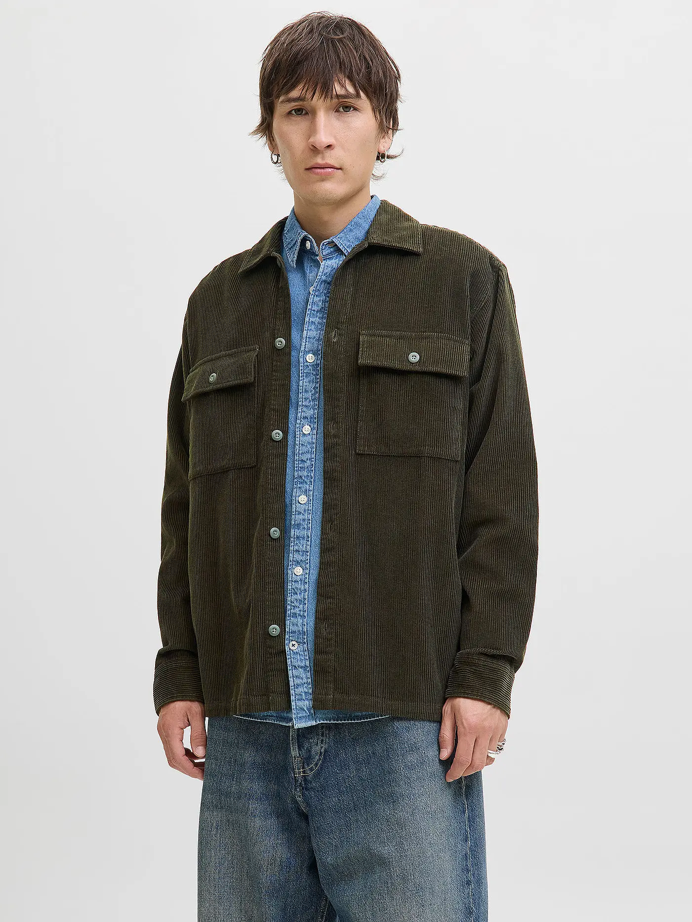 JACK & JONES | Overshirt JJEPERFECT | olive