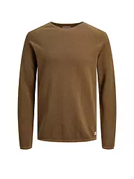JACK & JONES | Pullover "JJEHILL" | hellbraun