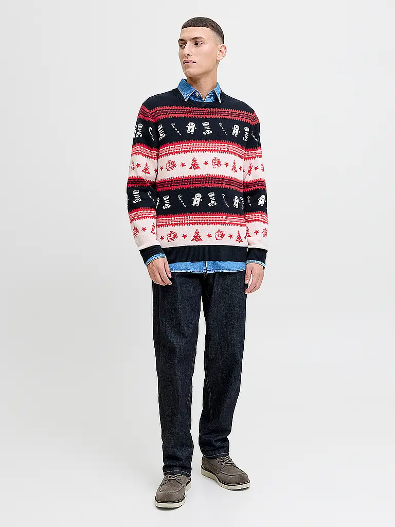 JACK & JONES | Pullover JJXMAS | Dunkelblau