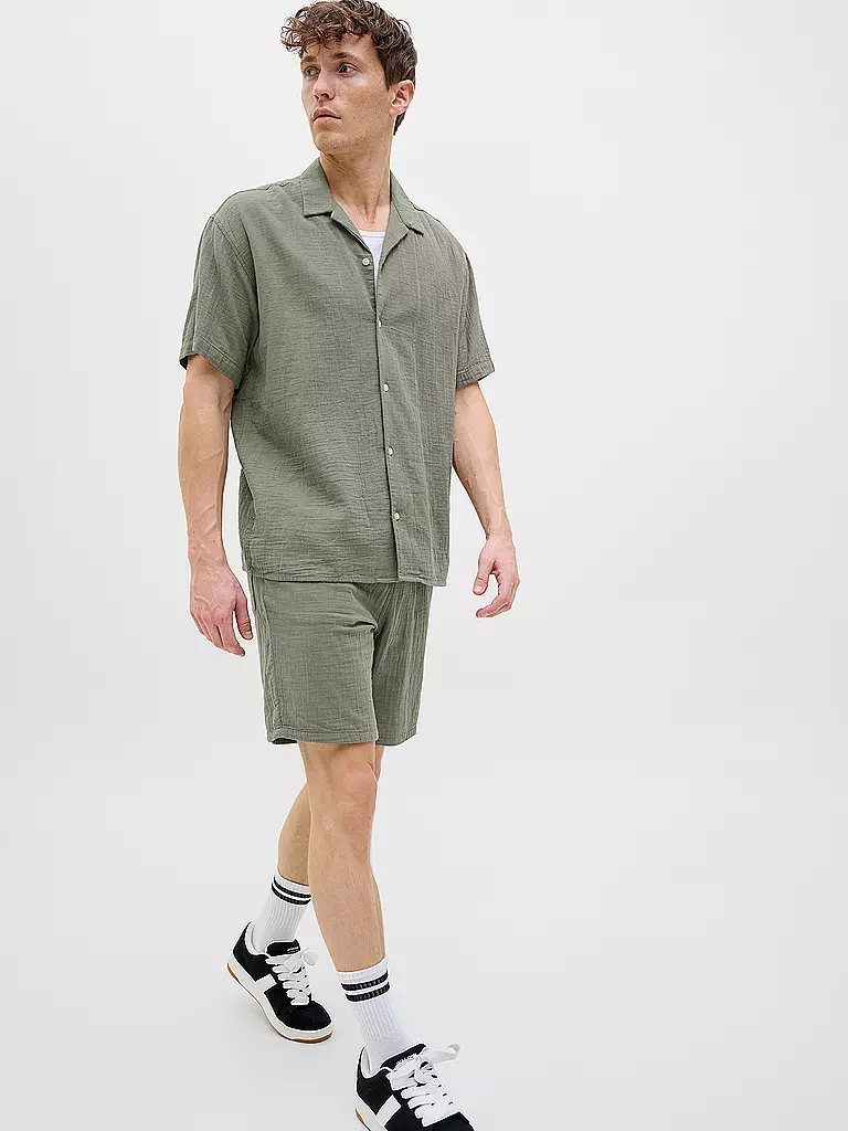 JACK & JONES | Shorts JPSTJAIDEN PATRAS | hellbraun