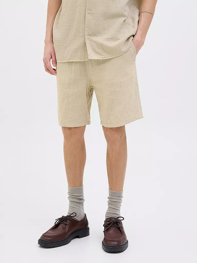 JACK & JONES | Shorts JPSTJAIDEN PATRAS | hellbraun
