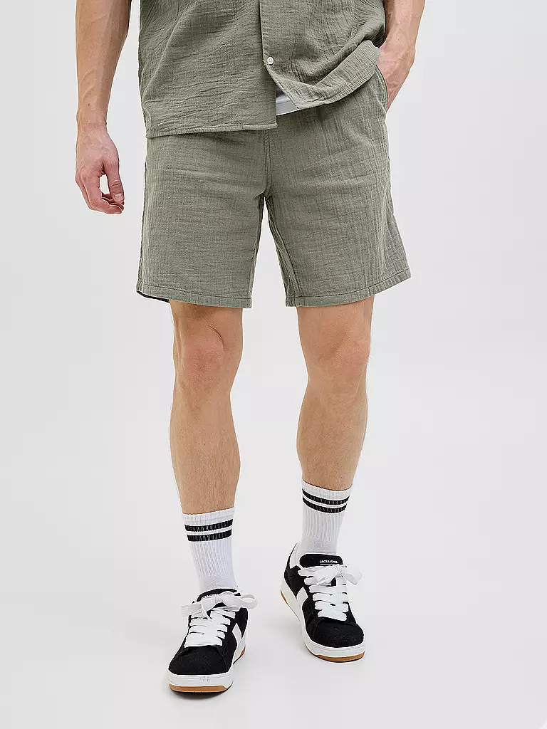 JACK & JONES | Shorts JPSTJAIDEN PATRAS | hellbraun