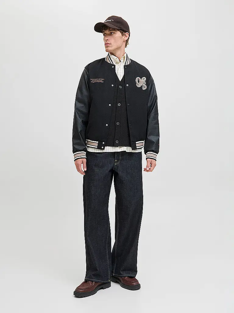 JACK & JONES | Strickjacke JORNORREBRO | schwarz