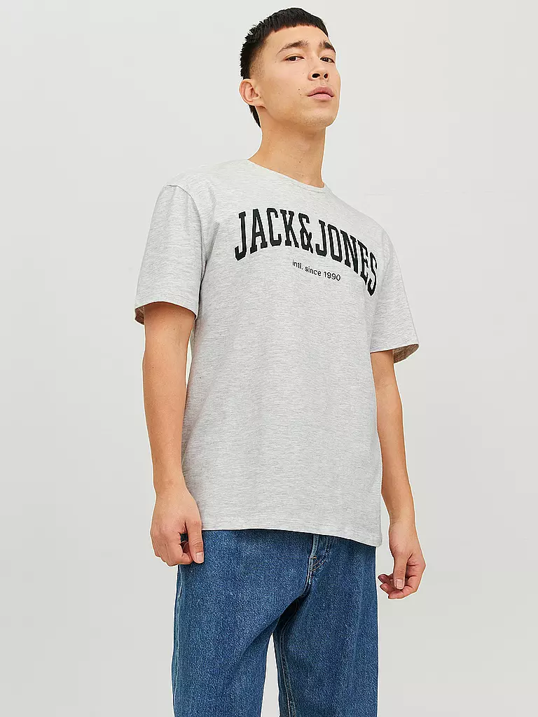 JACK & JONES | T-Shirt  JJEJOSH | dunkelgrün