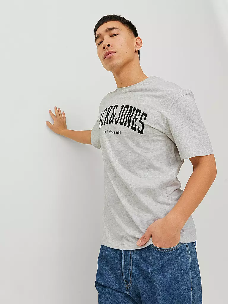 JACK & JONES | T-Shirt  JJEJOSH | dunkelgrün