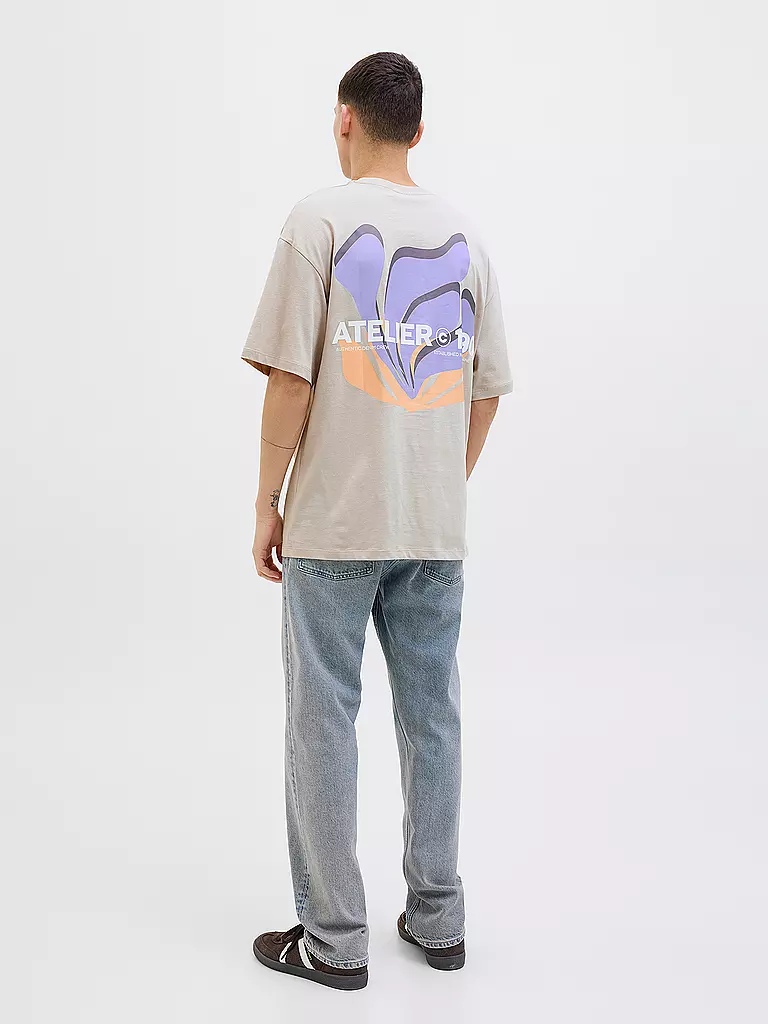 JACK & JONES | T-Shirt JJEAMES | hellbraun