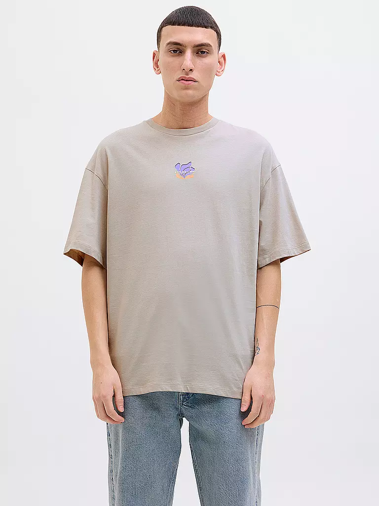 JACK & JONES | T-Shirt JJEAMES | hellbraun