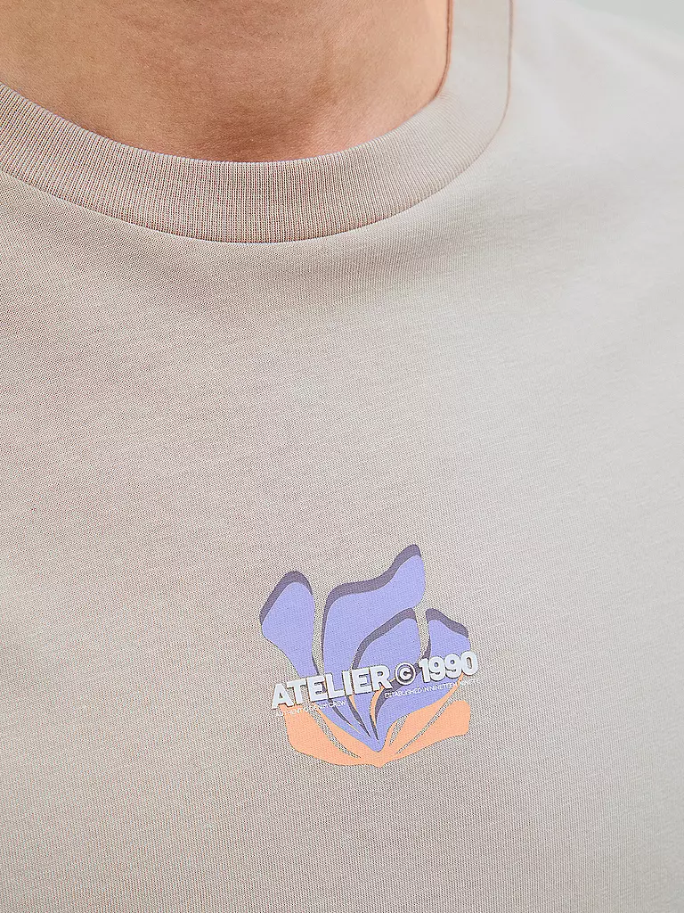 JACK & JONES | T-Shirt JJEAMES | hellbraun