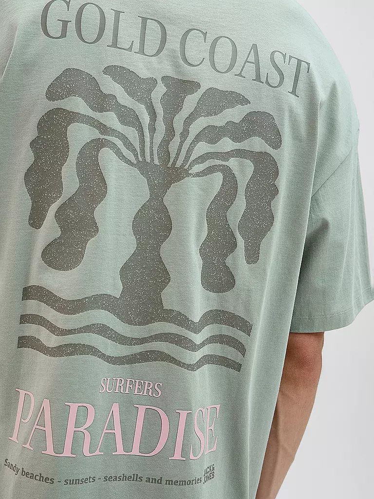 JACK & JONES | T-Shirt JJEAMES | hellbraun