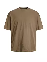 JACK & JONES | T-Shirt JJEBRADLEY | hellbraun