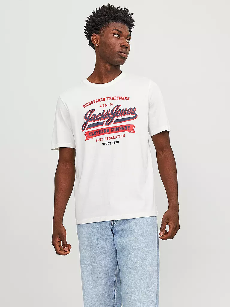 JACK & JONES | T-Shirt JJELOGO | hellgrün